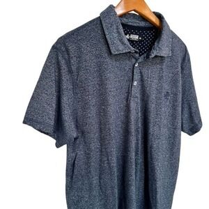 Rugby University Polo Shirt XL Mens Blue Gray Short Sleeve Casual‎ Top